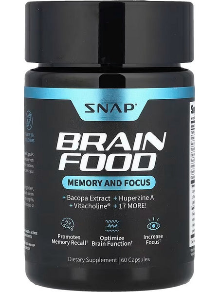 Snap Supplements, Brain Food, 60 Capsules