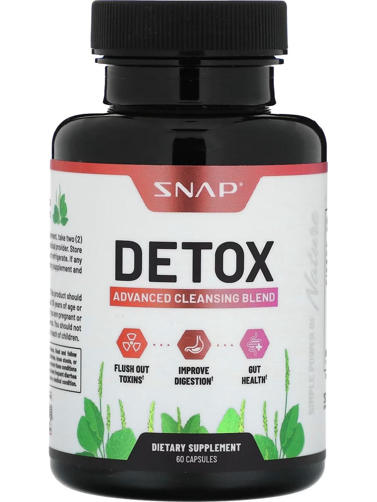 Snap Supplements, Detox Advanced Cleansing Blend, 60 Capsules