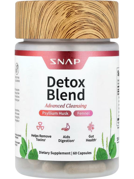 Snap Supplements, Detox Blend, Advanced Cleansing, 60 Capsules