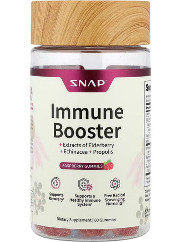 Snap Supplements, Immune Booster, Extracts of Elderberry, 60 Gummies