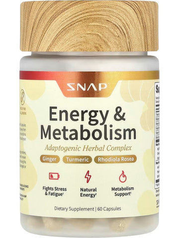 Snap Supplements, Energy and Metabolism, 60 Capsules
