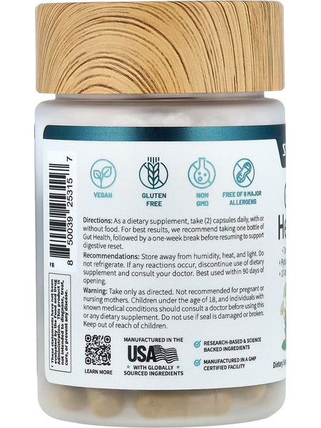 Snap Supplements, Gut Health, 50 Capsules