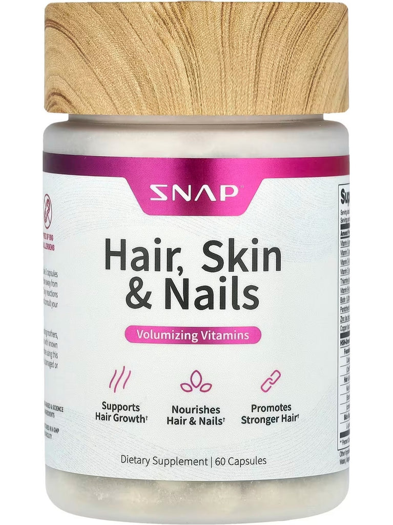 Snap Supplements, Hair, Skin, and Nails, 60 Capsules