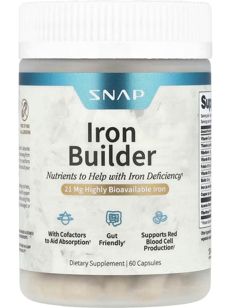 Snap Supplements, Iron Builder, 60 Capsules