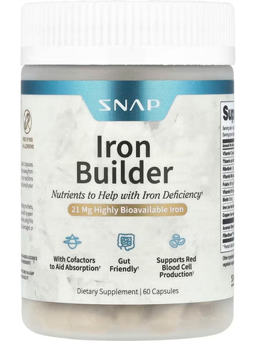 Snap Supplements, Iron Builder, 60 Capsules