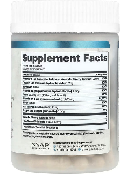 Snap Supplements, Iron Builder, 60 Capsules