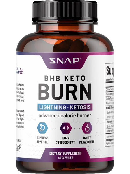 Snap Supplements, BHB Keto Burn, 60 Capsules