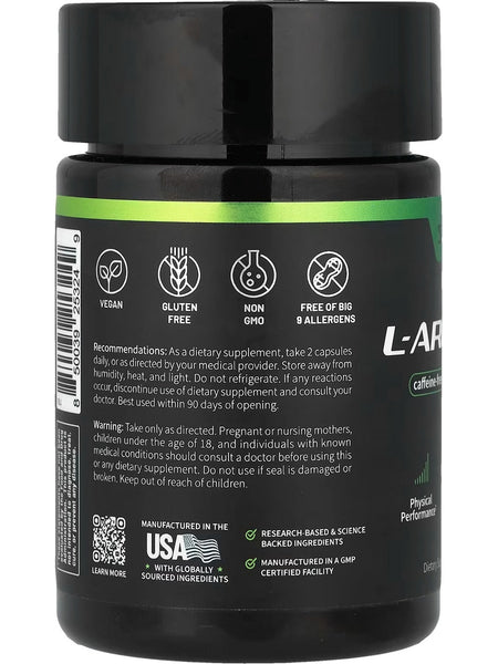 Snap Supplements, Caffeine-Free L-Arginine Power Complex, 60 Capsules