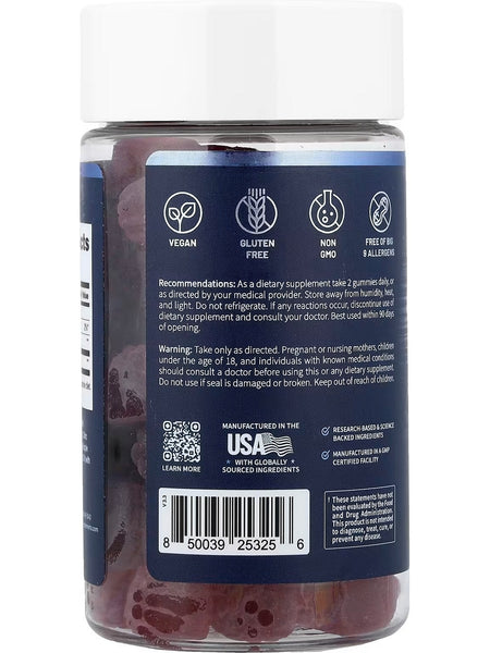 Snap Supplements, Sugar Free L-Carnitine, Blueberry, 60 Gummies