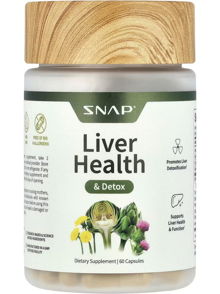 Snap Supplements, Liver Health and Detox, 60 Capsules