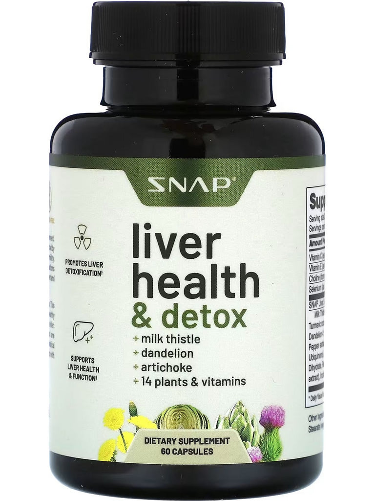 Snap Supplements, Liver Health and Detox, 60 Capsules