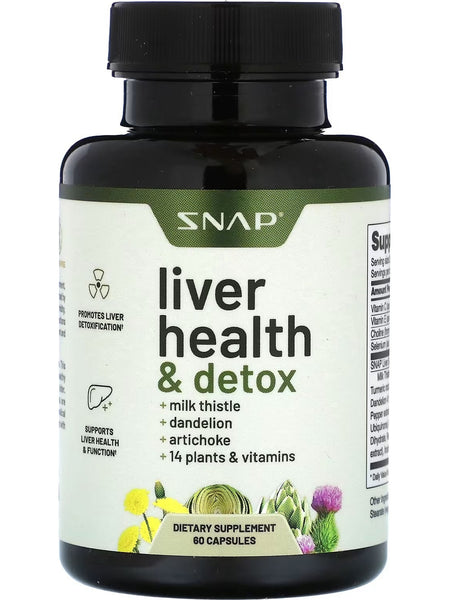 Snap Supplements, Liver Health and Detox, 60 Capsules