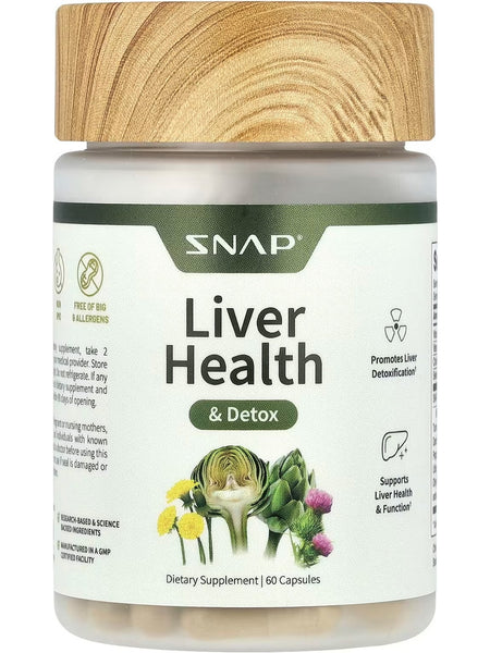 Snap Supplements, Liver Health and Detox, 60 Capsules