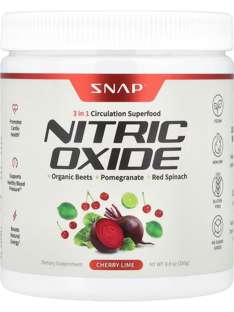 Snap Supplements, Nitric Oxide, Cherry-Lime, 8.8 oz