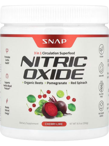 Snap Supplements, Nitric Oxide, Cherry-Lime, 8.8 oz