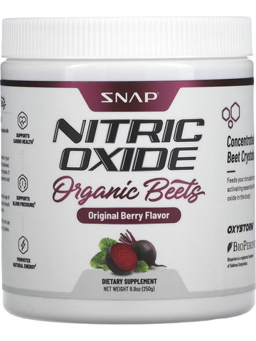 Snap Supplements, Nitric Oxide Organic Beets, Original Berry, 8.8 oz
