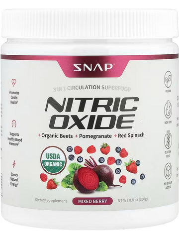 Snap Supplements, Nitric Oxide, Mixed Berry, 8.8 oz