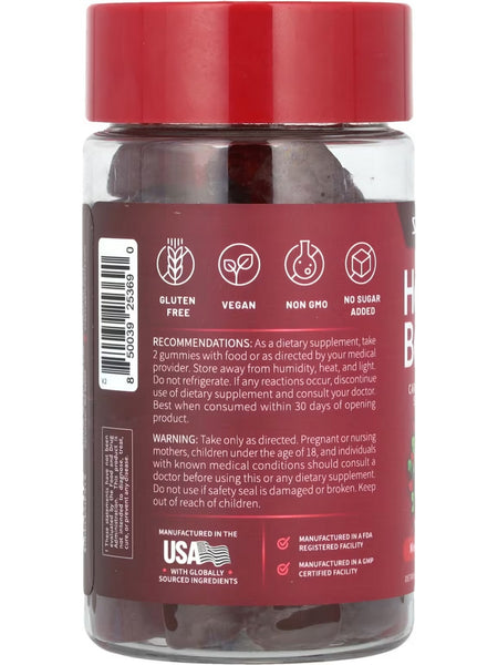Snap Supplements, Heart Beets, Mixed Berry, 60 Gummies