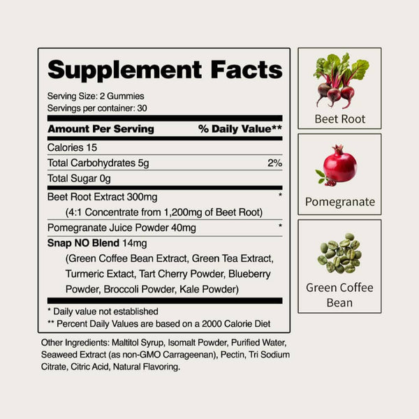Snap Supplements, Heart Beets, 60 Gummies