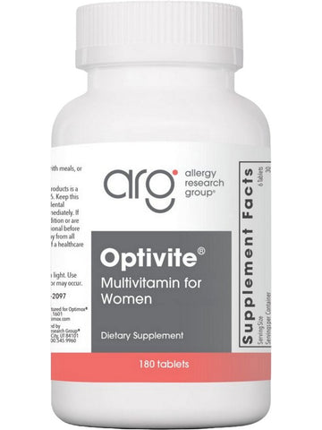 Allergy Research Group, Optivite, 180 Tablets