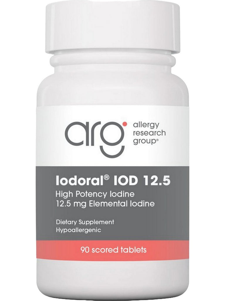 Allergy Research Group, Iodoral 12.5 High Potency Iodine, 90 Scored Tablets