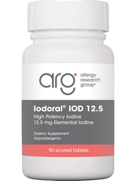 Allergy Research Group, Iodoral 12.5 High Potency Iodine, 90 Scored Tablets