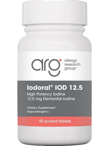 Allergy Research Group, Iodoral 12.5 High Potency Iodine, 90 Scored Tablets