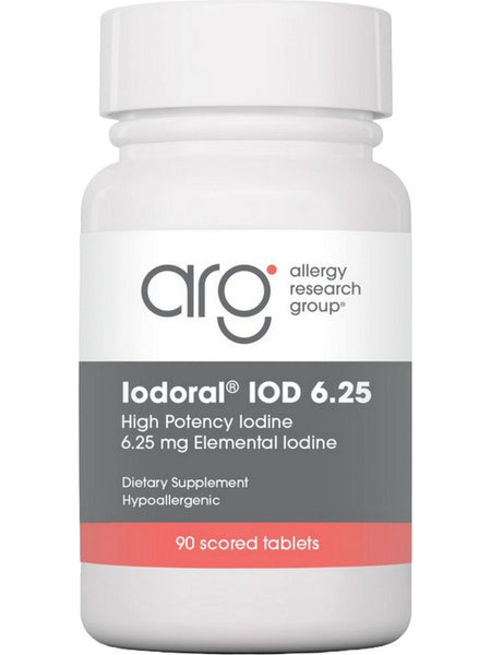 Allergy Research Group, Iodoral 6.25 High Potency Iodine, 90 Scored Tablets