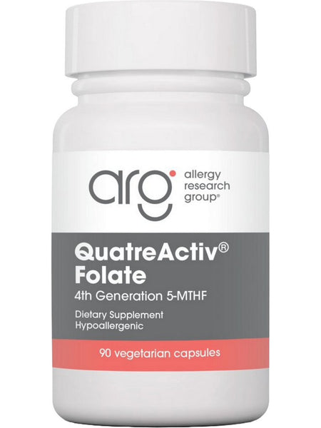 Allergy Research Group, QuatreActiv Folate 4th Generation 5-MTHF, 90 Vegetarian Capsules