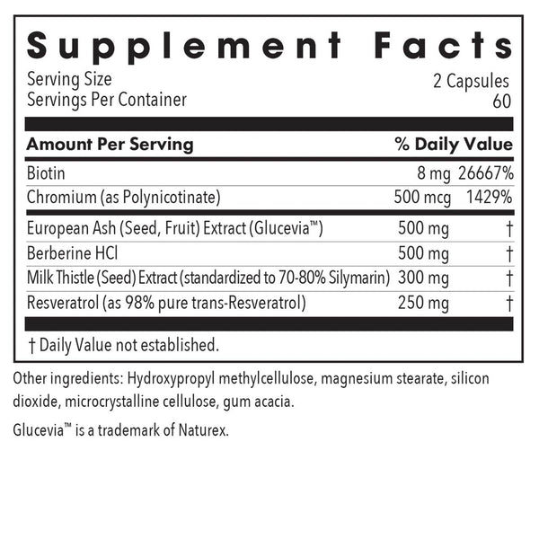 Allergy Research Group, Glucose Tolerance II with Glucevia, 120 Vegetarian capsules
