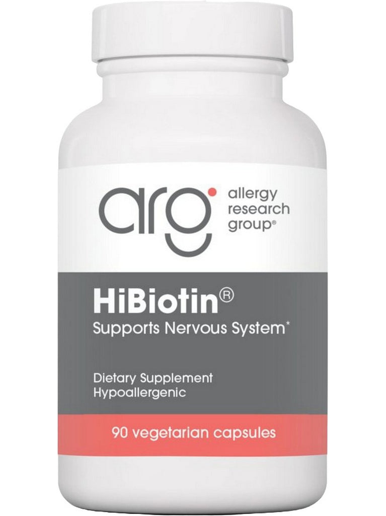 Allergy Research Group, HiBiotin 100 mg, 90 Vegetarian Capsules