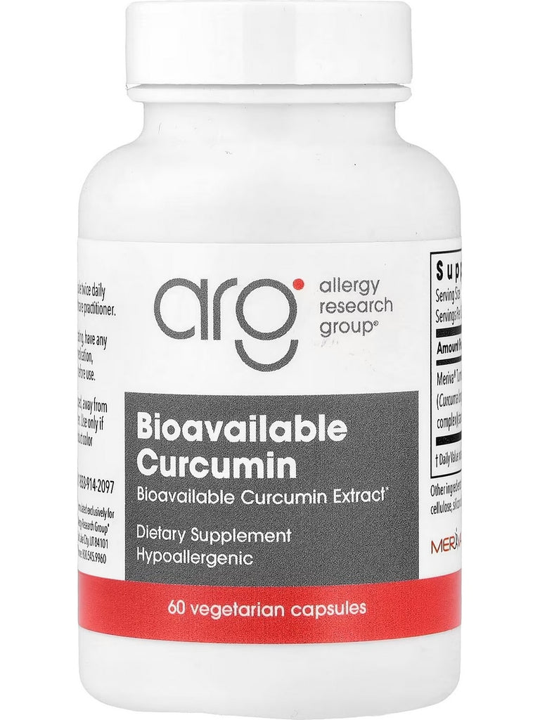 Allergy Research Group, Bioavailable Curcumin, 60 Vegetarian Capsules