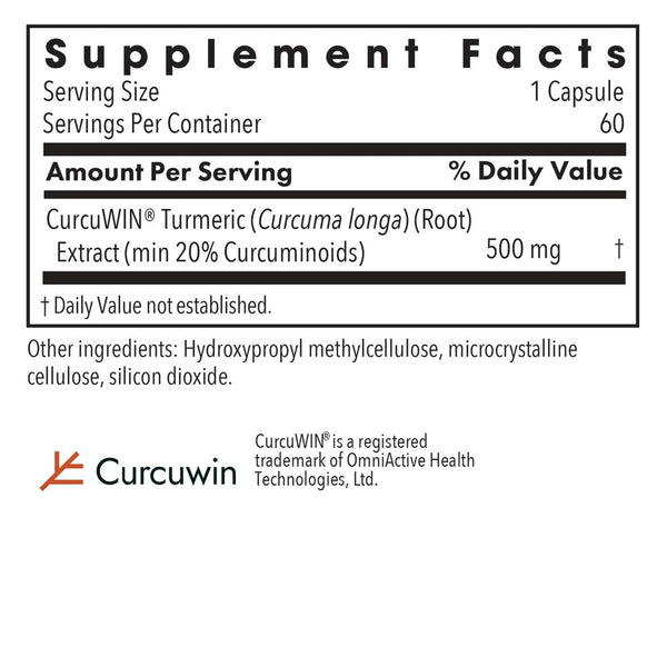 Allergy Research Group, CurcuWIN 500, 60 Vegetarian Capsules