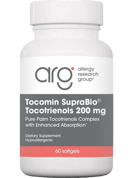 Allergy Research Group, Tocomin SupraBio Tocotrienols 200 mg, 60 Softgels