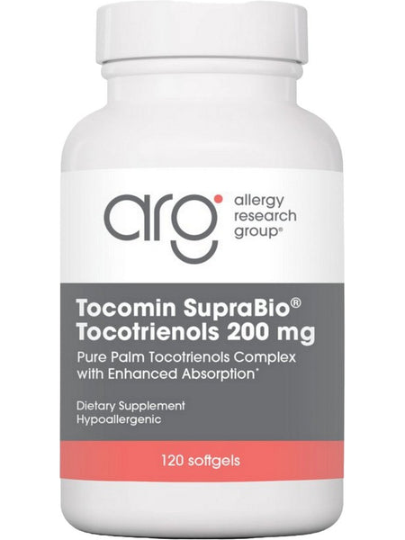 Allergy Research Group, Tocomin SupraBio Tocotrienols 200 mg, 120 Softgels