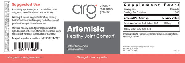 Allergy Research Group, Artemisia, 100 Vegetarian Capsules
