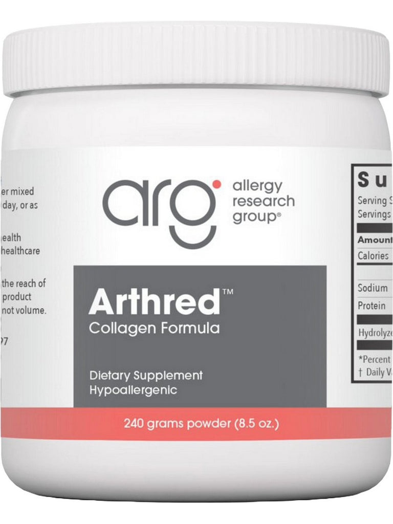 Allergy Research Group, Arthred Collagen Formula Powder, 240 grams (8.5 oz)