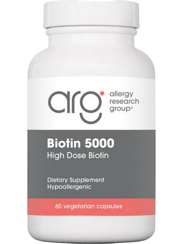Allergy Research Group, Biotin 5000, 60 Vegetarian Capsules