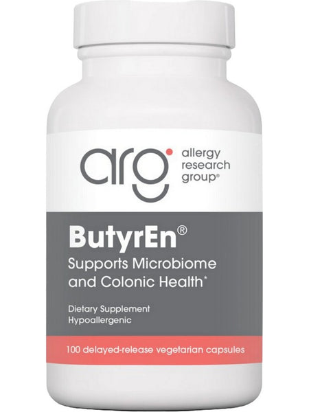 Allergy Research Group, ButyrEn Supports Microbiome and Colonic Health, 100 Delayed-Release Vegetarian Capsules