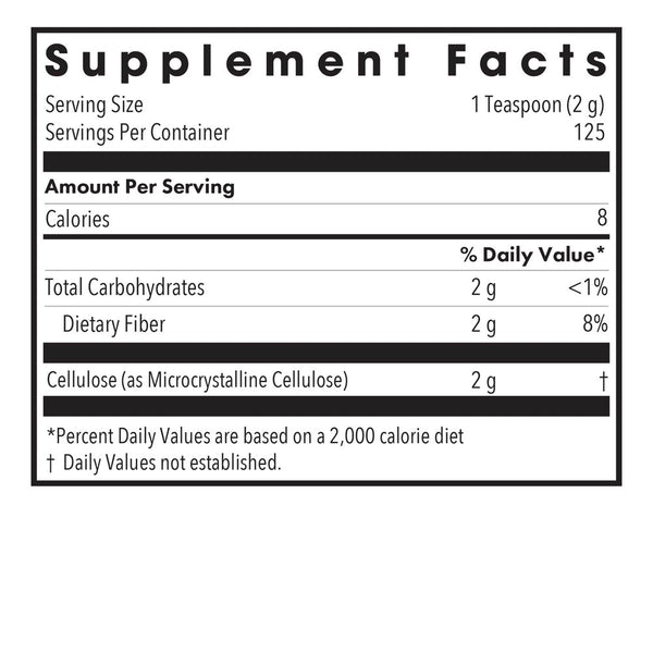 Allergy Research Group, Cellulose Powder Insoluble Fiber, 250 grams (8.8 oz)
