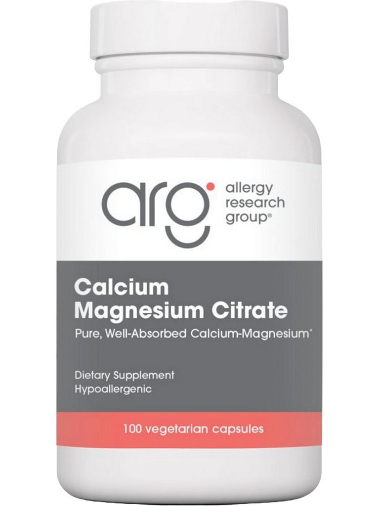 Allergy Research Group, Calcium Magnesium Pure, Well-Absorbed Calcium-Magnesium, 100 Vegetarian Capsules