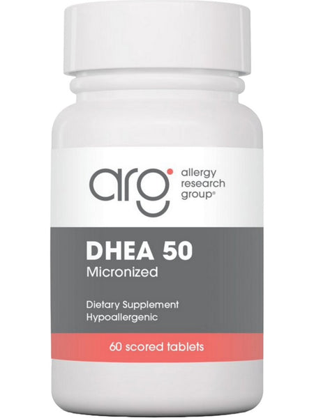 Allergy Research Group, DHEA 50 Micronized Lipid Matrix, 60 Scored Tablets