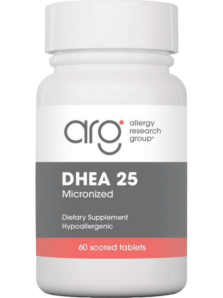 Allergy Research Group, DHEA 25 Micronized Lipid Matrix, 60 Scored Tablets