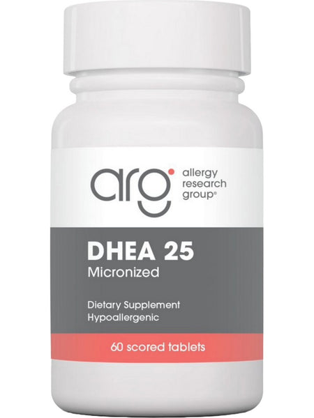 Allergy Research Group, DHEA 25 Micronized Lipid Matrix, 60 Scored Tablets