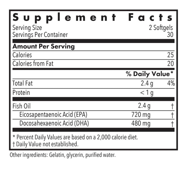 Allergy Research Group, Super EPA Fish Oil Concentrate, 60 Softgels