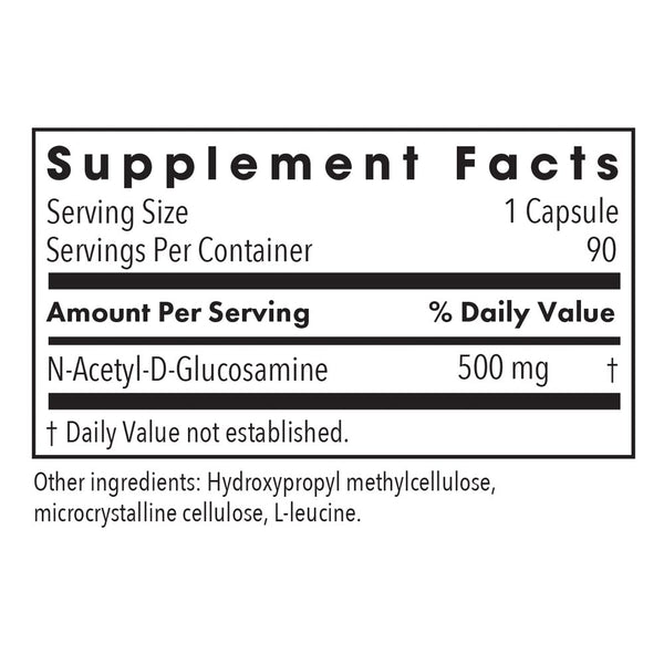 Allergy Research Group, N-Acetyl Glucosamine NAG, 90 Vegetarian Capsules