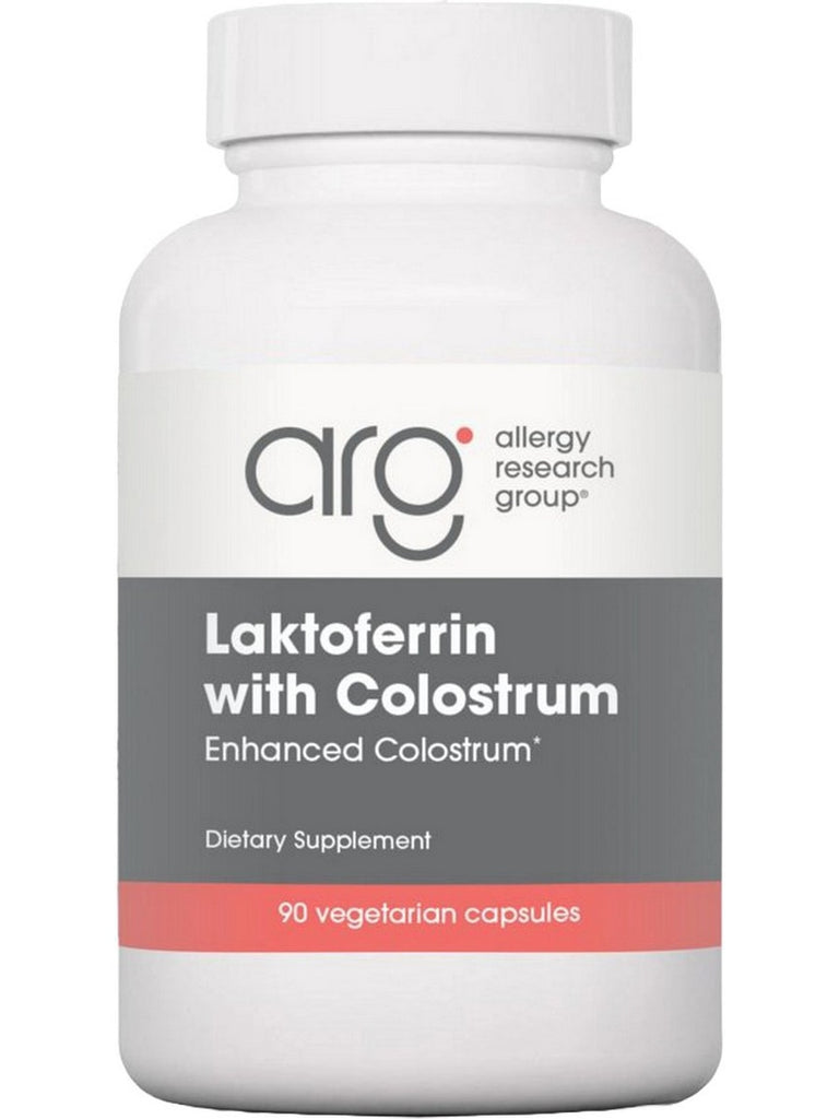 Allergy Research Group, Laktoferrin with Colostrum, 90 Vegetarian Capsules