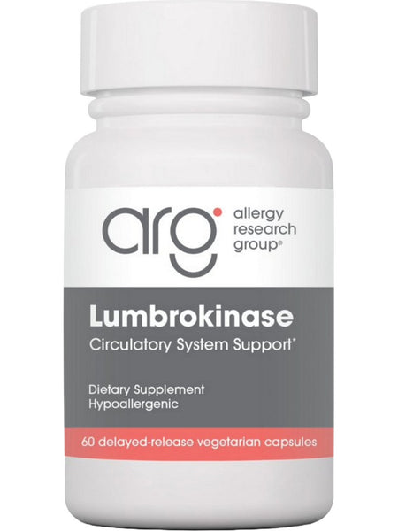 Allergy Research Group, Lumbrokinase, 60 Delayed-Release Vegetarian Capsules