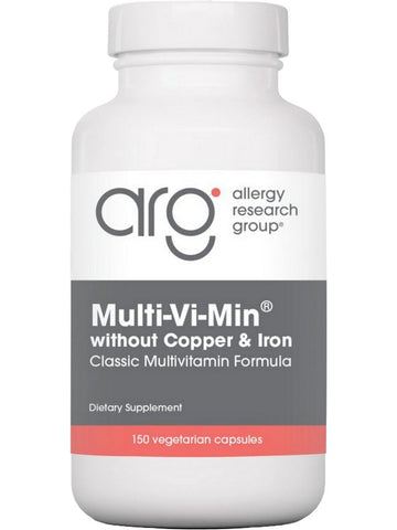 Allergy Research Group, Multi-Vi-Min without Copper & Iron, 150 Vegetarian Capsules