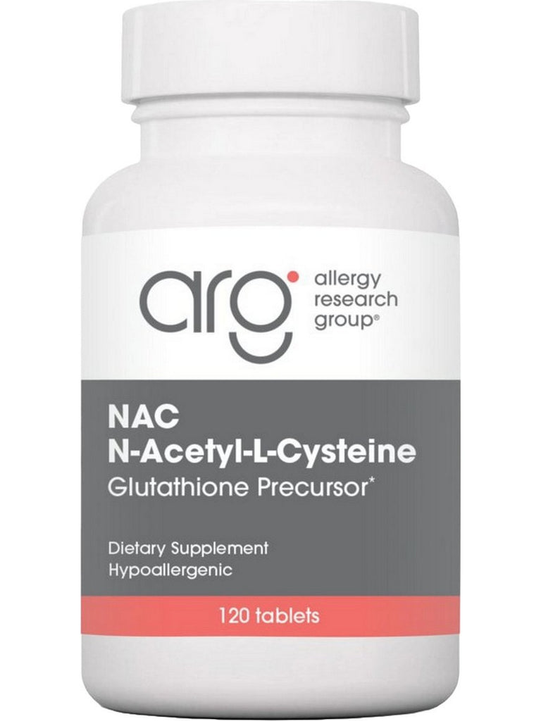 Allergy Research Group, NAC N-Acetyl-L-Cysteine 500 mg, 120 Tablets
